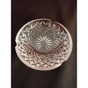 Cashs Ireland Crystal Ashtray Vintage Starburst Center